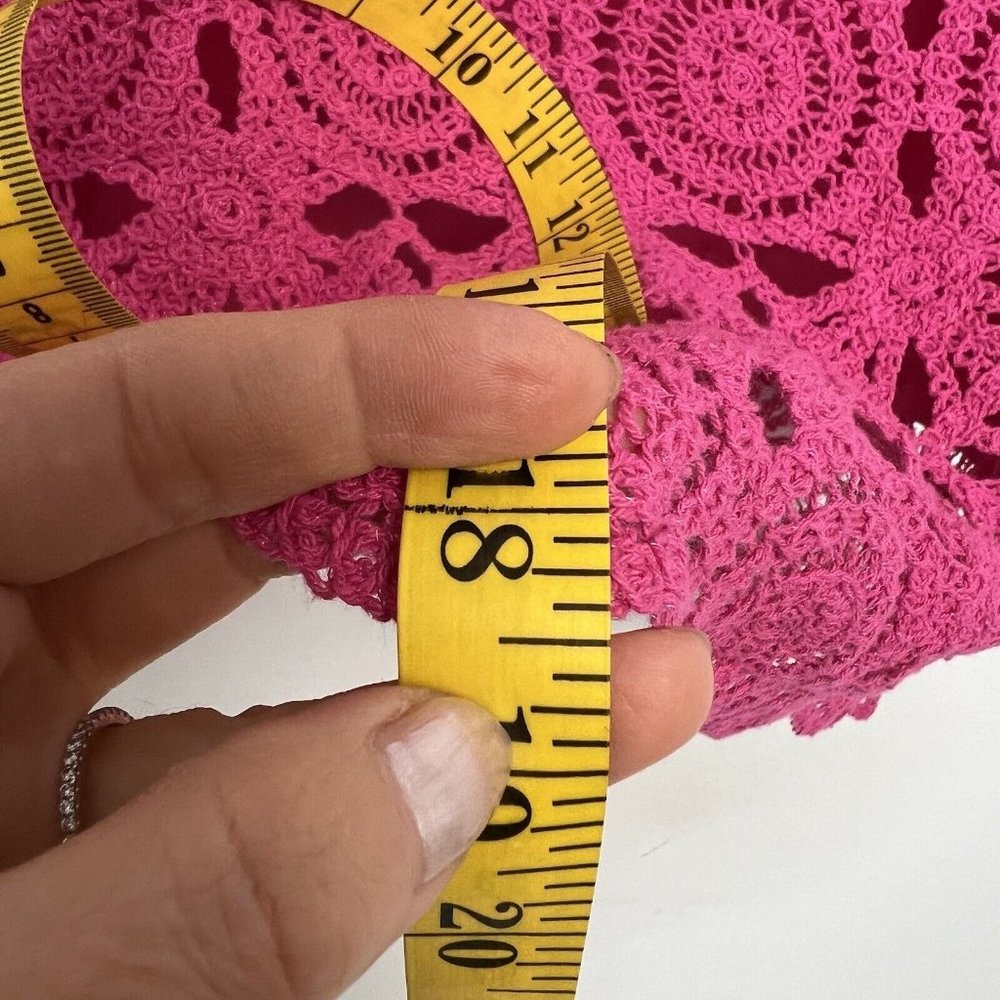 Caroline Constas Pink Crochet Top and Skirt Set - Picture 11 of 12